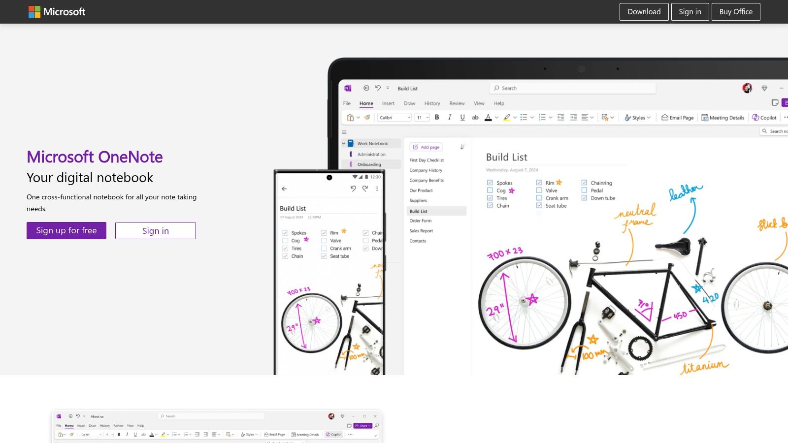 Microsoft OneNote with Copilot