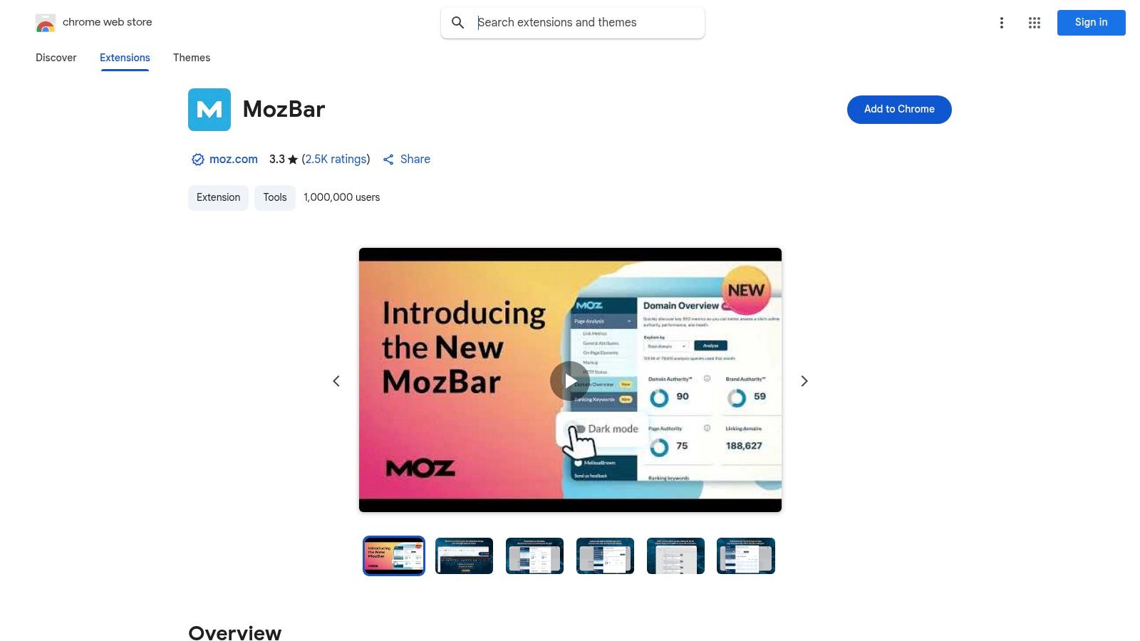 Moz — MozBar