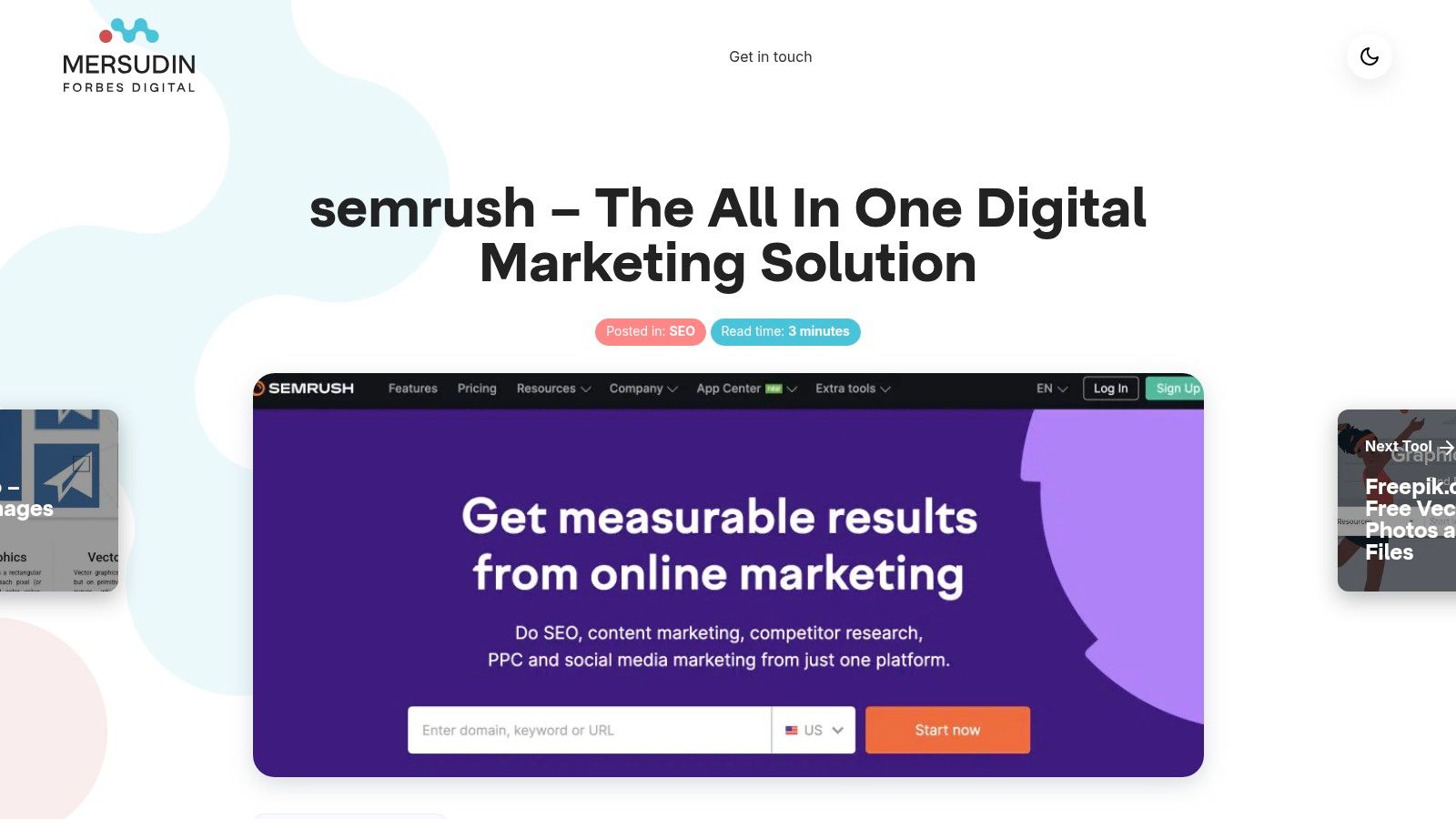 Semrush – The All In One Digital Marketing Solution