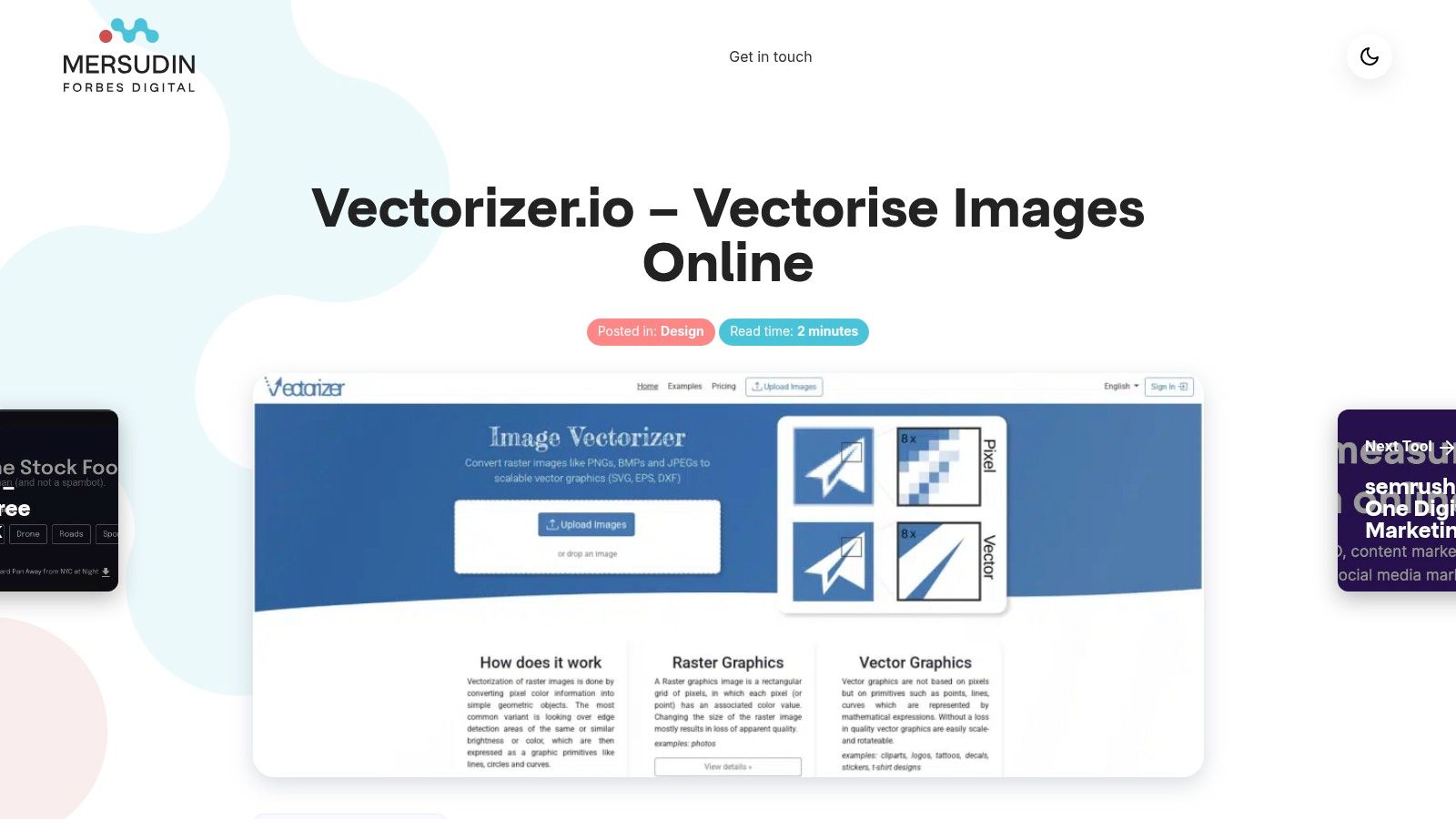 Vectorizer.io – Vectorise Images Online